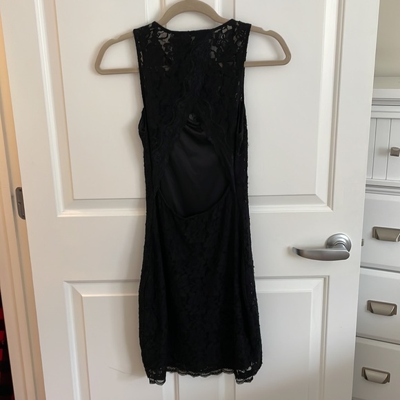 Express lace mini-dress, black, size extra small - Picture 5 of 7